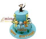 Cute Animal Birthday Cake