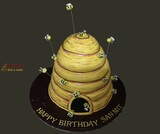 Bee Hive Theme Birthday Cake
