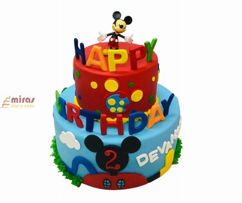 Happy 2nd Mickey Birthday Cake