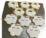 Rainbow and Cloud Cookies