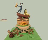 Happy Birthday Lion KIng Cake