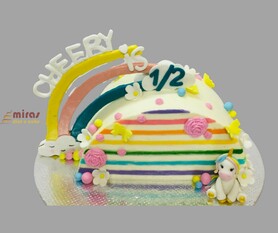 Cherry's Half Birthday Buttercream  Cake