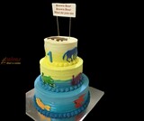Birthday Brown Bear  Theme Cake