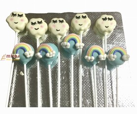 Rainbow and Cloud Cake Pops 10 pieces