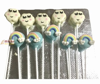 Rainbow and Cloud Cake Pops 10 pieces