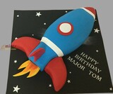 Space Rocket  Birthday Cake