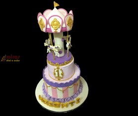 Birthday Cake Circus Carousal Theme