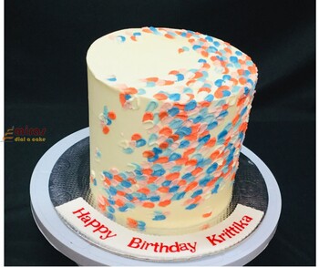 Buttercream Palette Knife Birthday Cake