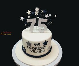 Happy 75th Birthday Cake