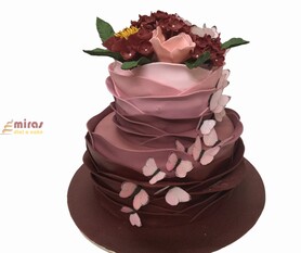 Ruffles, Butterflies & Flowers Cake