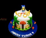 Cute Sonic Birthday Cake