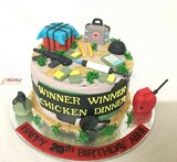 PUBG Theme 35th Birthday Cake