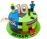 Srikar's Minecraft Birthday Cake