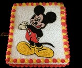 Fresh Cream Mickey Theme  Birthday Cake