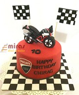 Ride Hard Bike Designer Birthday Cake