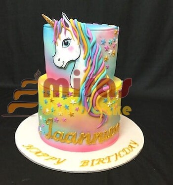 Jaanvi's Unicorn Birthday Cake
