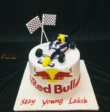 Red Bull Racing Car Birthday Cake