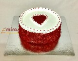 Heart in Red velvet Cake- 1 Kg