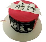 Single Again Celebration Cake