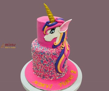 Arna's Pastel Unicorn Birthday Cake