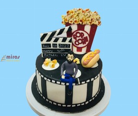 Movie  Night Birthday Cake