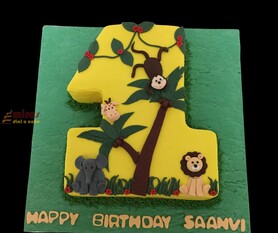 Birthday Cake No 1 Shaped