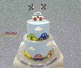 Cute Cars Birthday Cake