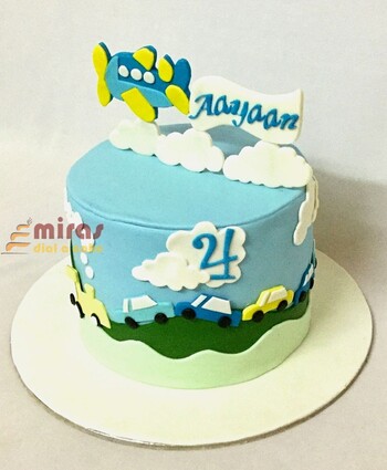 Aayaan's Aircraft Transport Cake