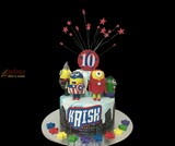 Birthday Cake Super Hero Minion Theme