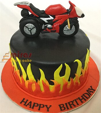 Birthday Cake - Love To Ride Bike Cake