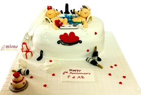Cute Pool Anniversary Cake