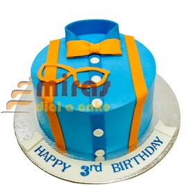 Blippi's Shirt Fresh Cream Birthday Cake