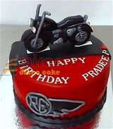 RE Custom Bike Birthday Cake