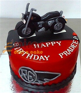 RE Custom Bike Birthday Cake