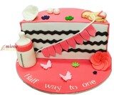 Half Way to One Baby Cake