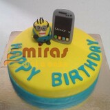 Minion with Phone Birthday Cake