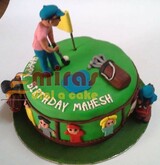 Golf  Theme Customized Birthday Cake