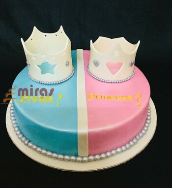 Prince or Princess Baby shower Cake
