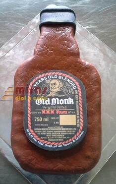 Birthday Cake Bottle shaped