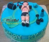 Gym theme Birthday Cake