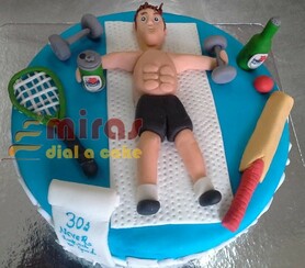 All in One fitness Birthday Cake