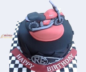 Ride Bullet Bike Birthday Cake