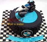 Blue bike Customized Birthday Cake