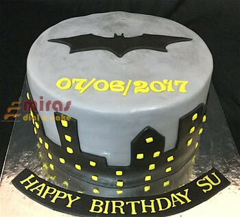 Batman Theme Birthday Cake