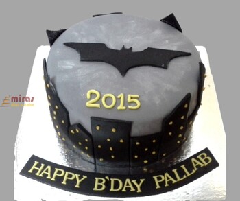 Batman Theme Birthday Cake